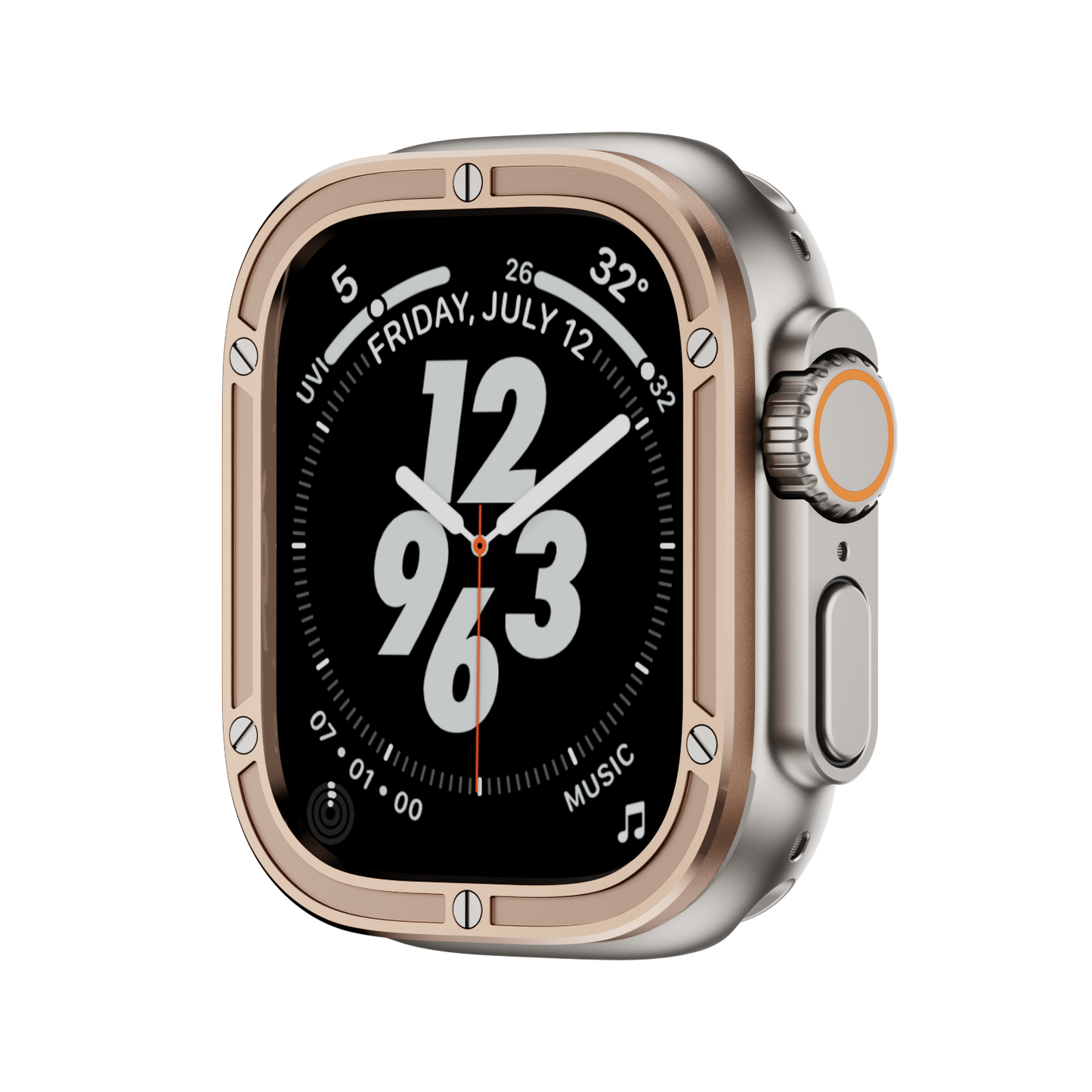 Immortal Steel Nail Protection Circle: Lujo y Protección para Apple Watch Ultra