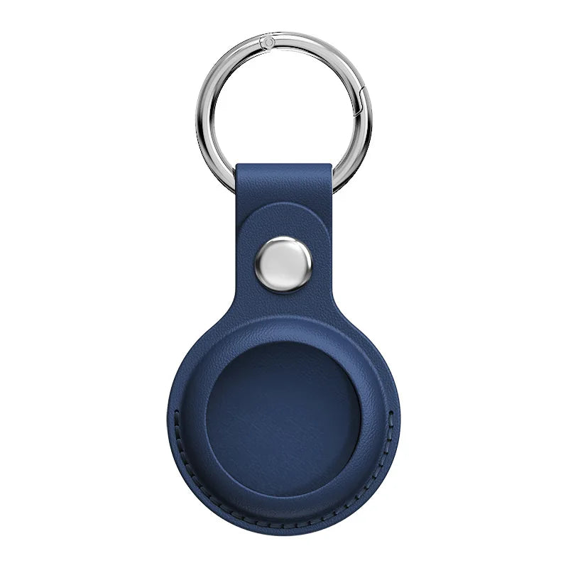 Funda Protectora AirTag de Cuero PU con Llavero: Seguridad y Estilo para Tu Rastreador