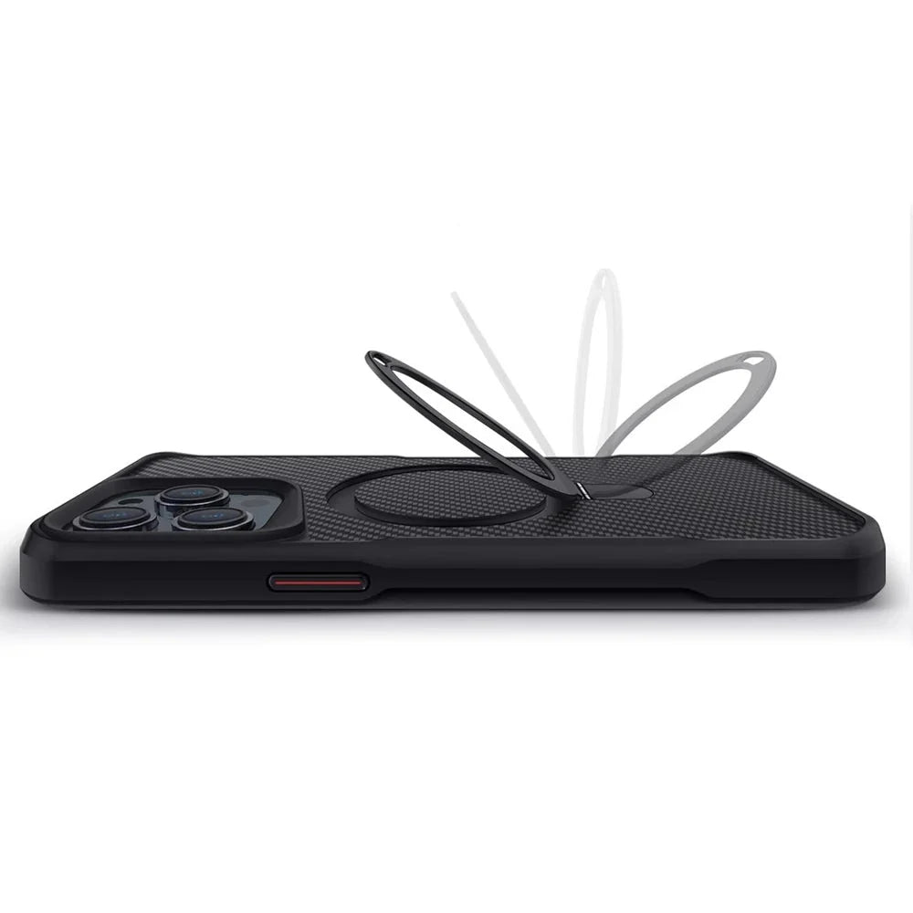 Armor Magnetic Phone Case: Elegancia Nikon y Protección Versátil para iPhone