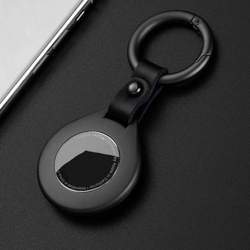 Funda Protectora AirTag Shield Ring: Llavero de Metal Resistente para Tu Rastreador