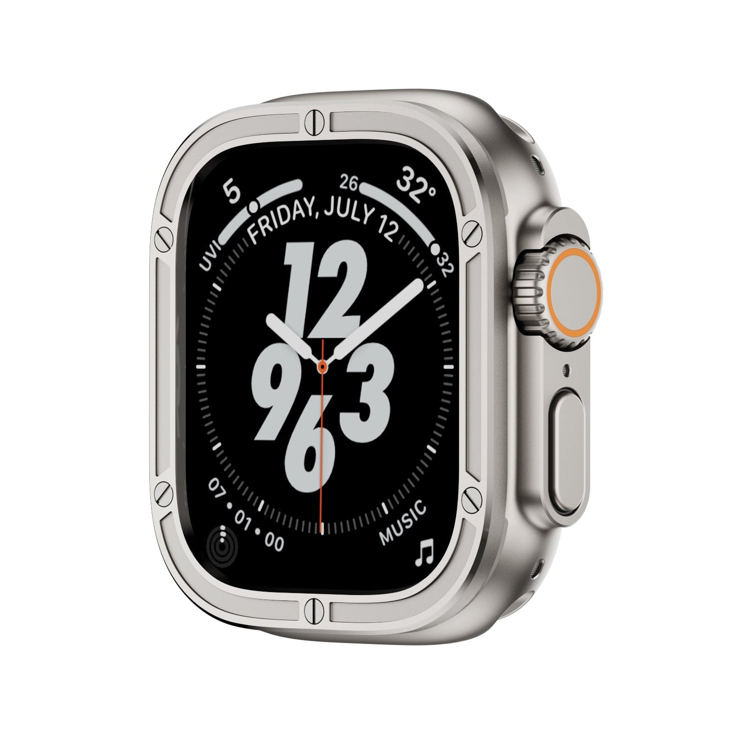 Immortal Steel Nail Protection Circle: Lujo y Protección para Apple Watch Ultra