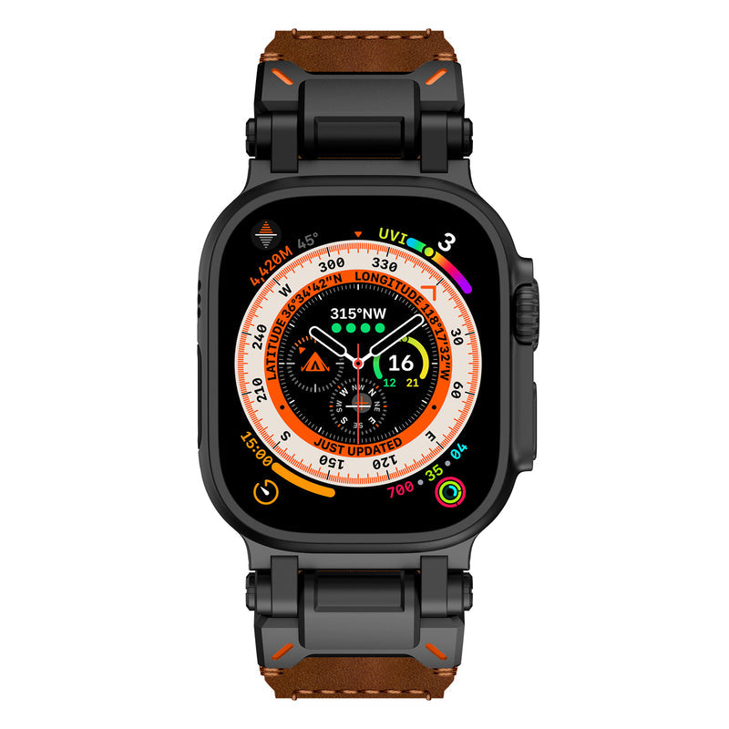 Explorer Crazy Horse Leather Band: Aventura y Elegancia en Tu Apple Watch