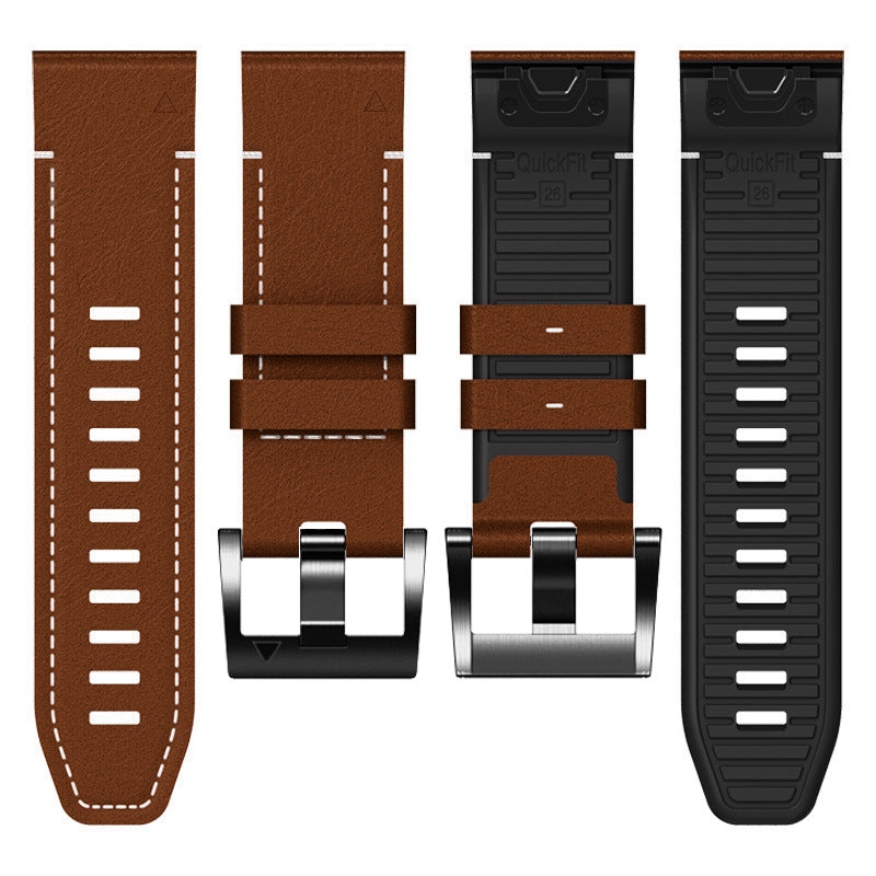Garmin QuickFit Rubber With Leather Band: Elegancia Deportiva y Confort Superior