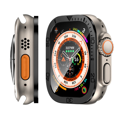 Protector de Pantalla de Cristal Templado para Apple Watch Ultra: Diseño Numérico y Protección Total