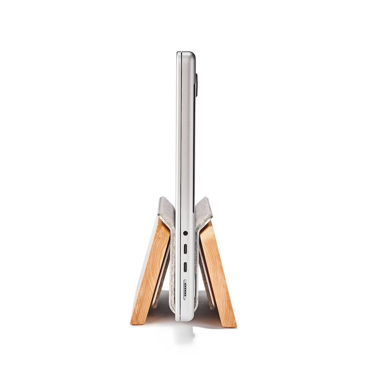 OakStand: Soporte Vertical de Madera Premium para Notebook | Minimalismo y Organización