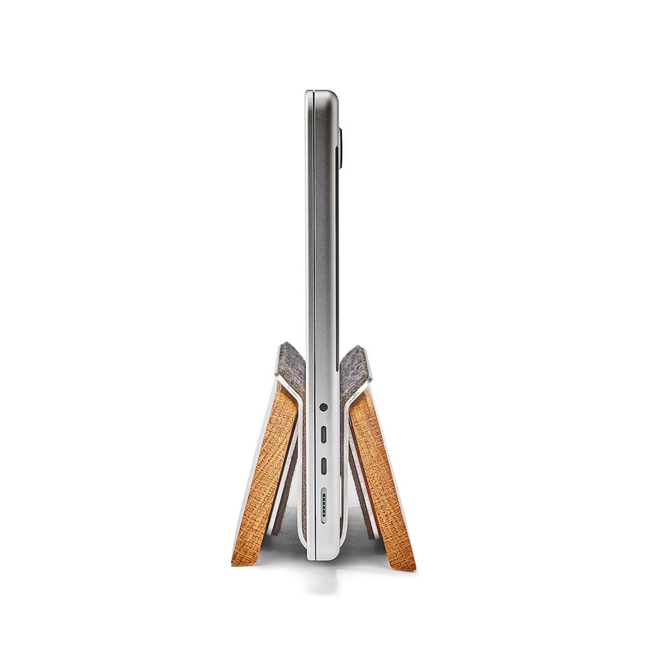 OakStand: Soporte Vertical de Madera Premium para Notebook | Minimalismo y Organización