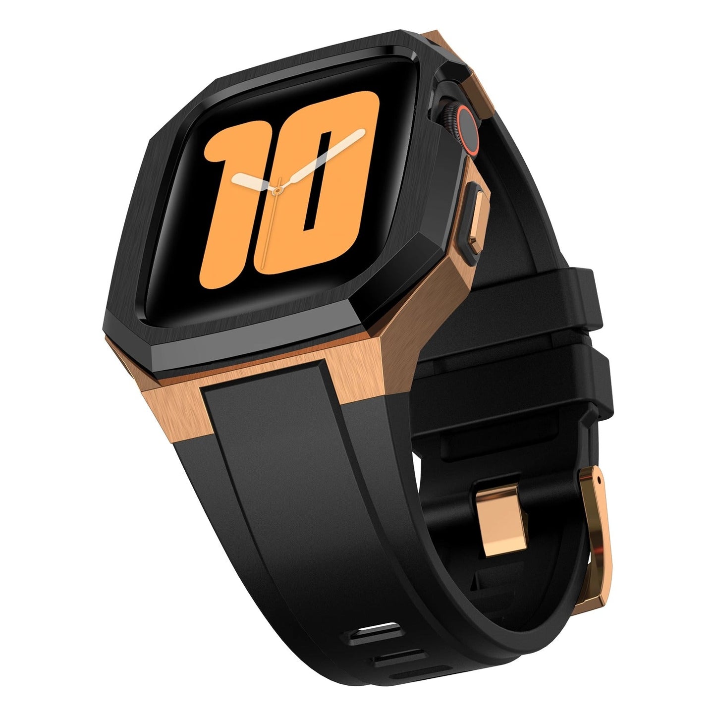 Carcasa de Acero Inoxidable y Correa de Goma para Apple Watch: Durabilidad y Estilo
