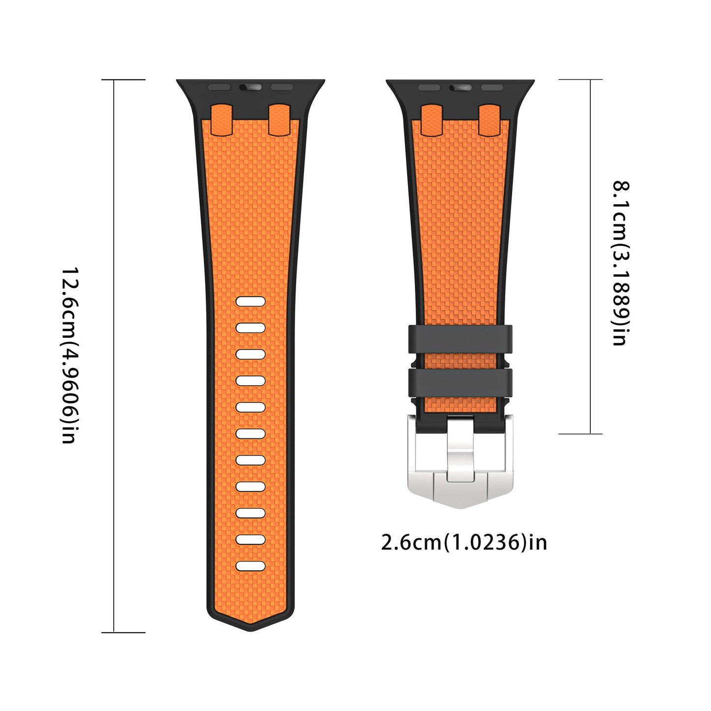 AP Dual Color Matching Silicone Band: Estilo Vibrante y Confort para Apple Watch