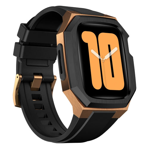 Carcasa de Acero Inoxidable y Correa de Goma para Apple Watch: Durabilidad y Estilo