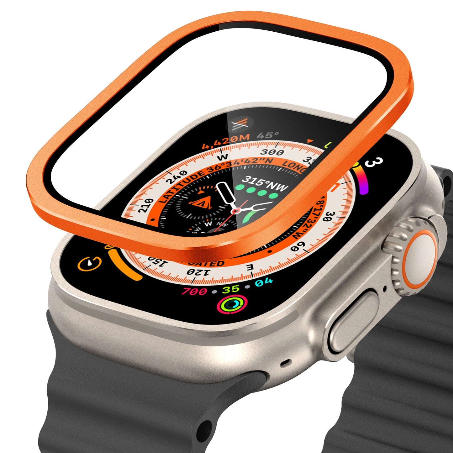 Protector de Pantalla de Titanio para Apple Watch Ultra 2/Ultra: Máxima Defensa y Estilo Aeronáutico