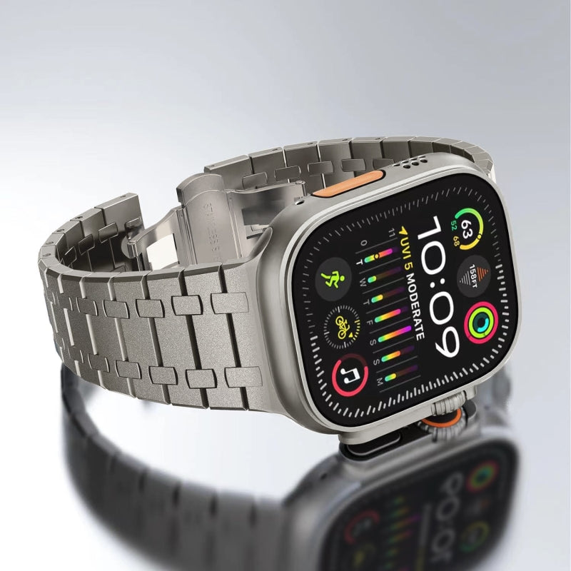 AP Stainless Steel Flashing Double Chain Band: Lujo y Distinción para tu Apple Watch