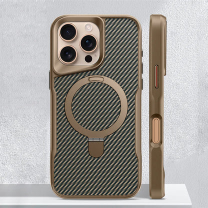 Armadura MagCase: Funda Magnética de Carbono para iPhone | Protección Extrema y Versatilidad con Soporte 360°