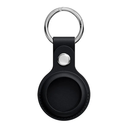 Funda Protectora AirTag de Cuero PU con Llavero: Seguridad y Estilo para Tu Rastreador
