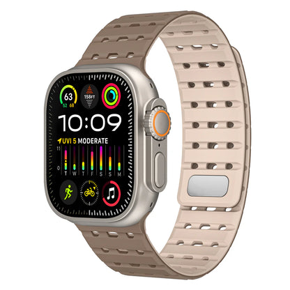 AW Silicone Band Pro: Pulsera Dual Magnética y de Hebilla para Apple Watch | Confort y Seguridad Extrema