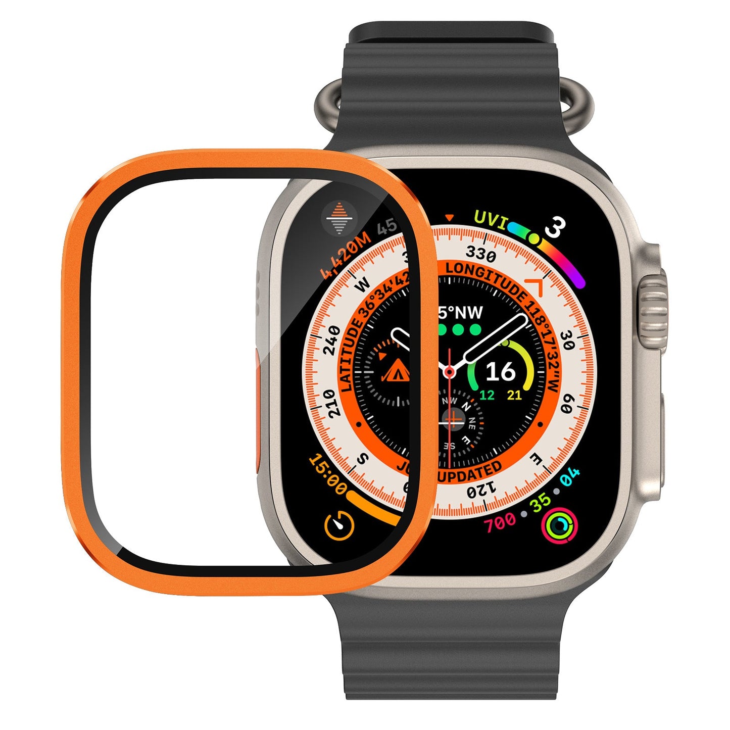 Protector de Pantalla de Titanio para Apple Watch Ultra 2/Ultra: Máxima Defensa y Estilo Aeronáutico