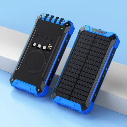 Power Sunbank: Cargador Solar 4 en 1 Inalámbrico de 50000mAh