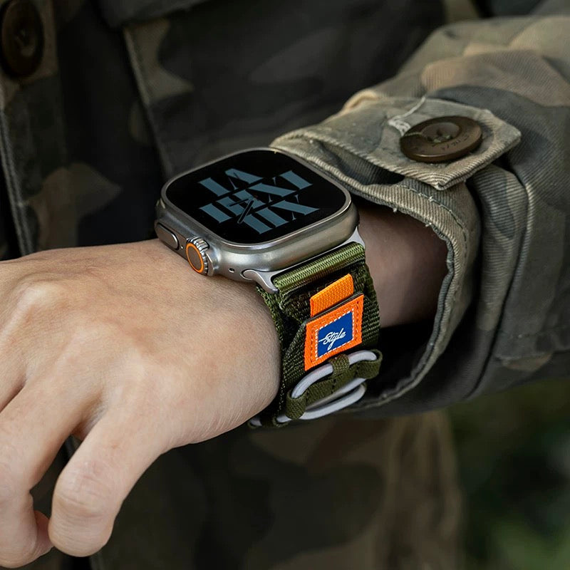 Designer Nylon Woven Band: Aventura y Resistencia para Tu Apple Watch