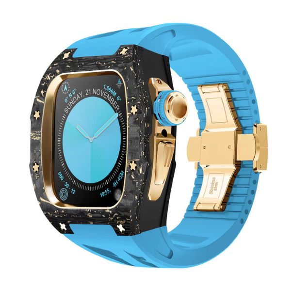 RM7013 Carbon Fiber Retrofit Kit: Estilo Vanguardista para Apple Watch S10