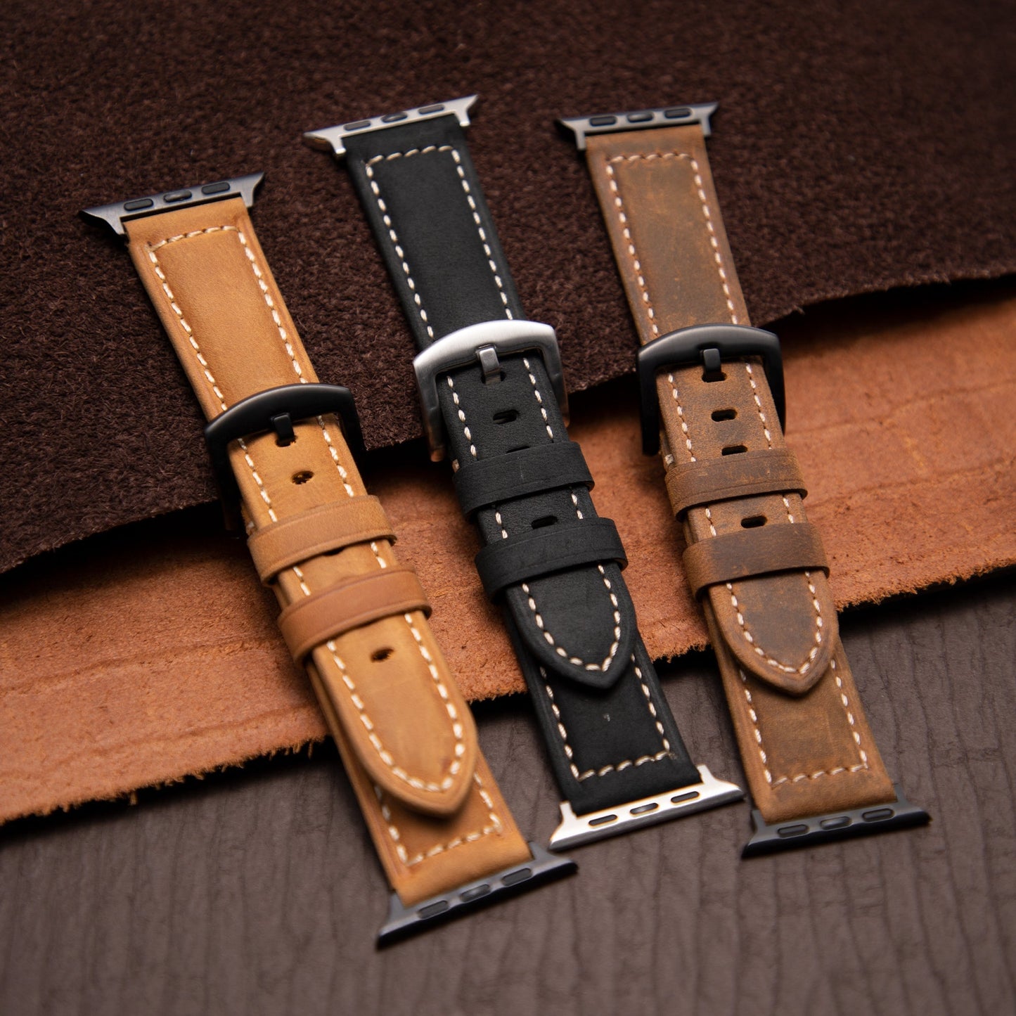 Classic Leather Band: Elegancia Atemporal y Artesanía Italiana para Apple Watch