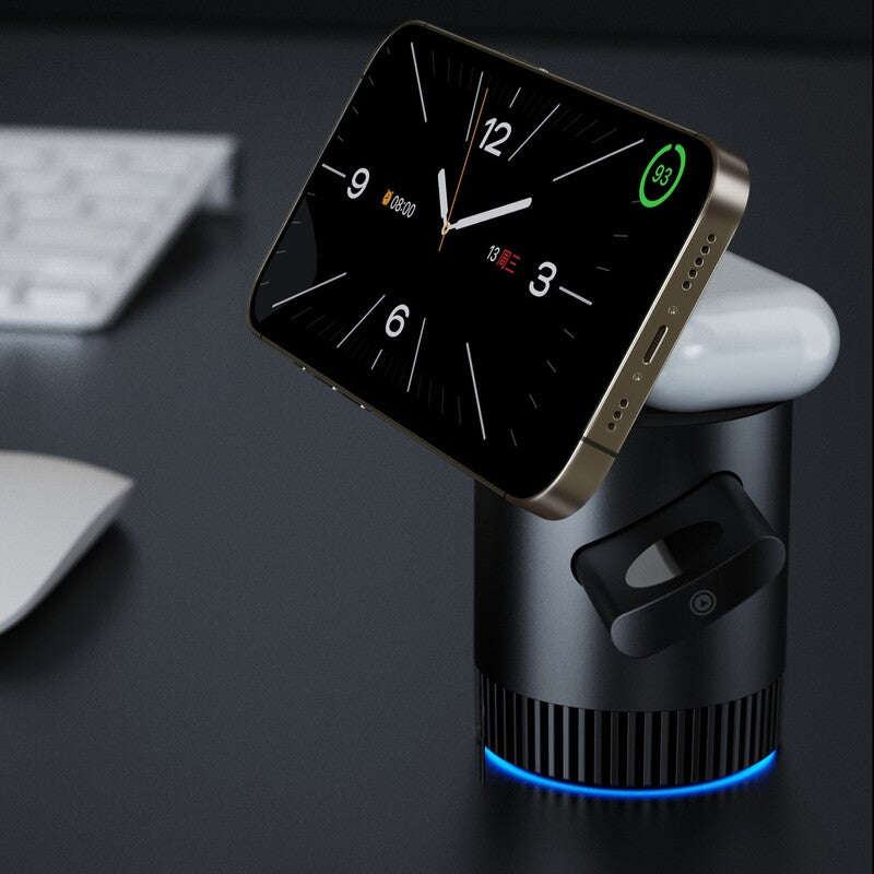 3 en 1 Magnetic Charger Station: Carga Rápida y Compacta para Tus Dispositivos Apple
