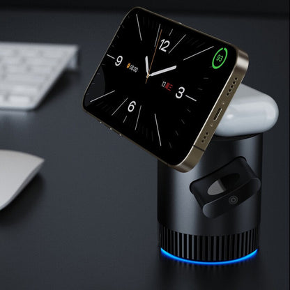 3 en 1 Magnetic Charger Station: Carga Rápida y Compacta para Tus Dispositivos Apple