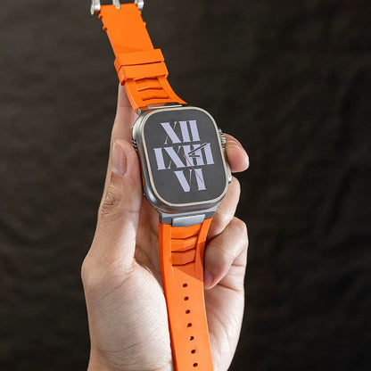 Mecha Fluororubber Band: Confort y Estilo Robusto para Apple Watch