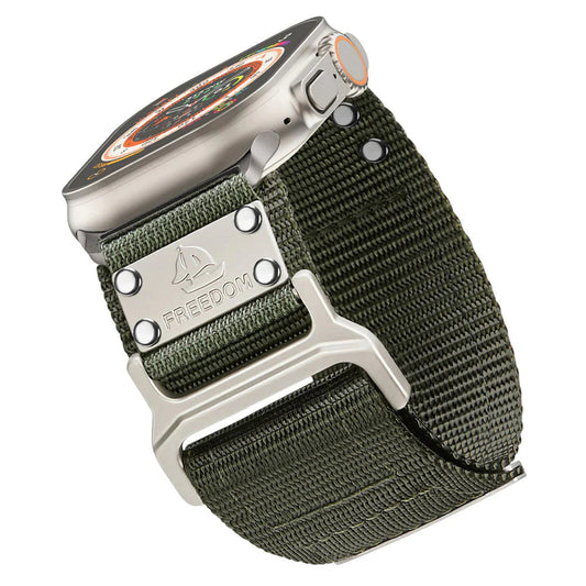 FREEDOM Ultra Wide Nylon Band: Aventura y Estilo Audaz para Apple Watch