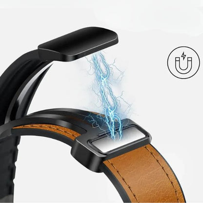 Correa Magnética Urban Fit para Apple Watch: Cuero Genuino y Silicona – Estilo y Versatilidad