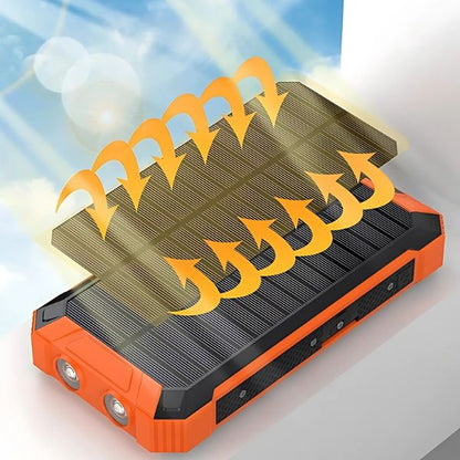 Power Sunbank: Cargador Solar 4 en 1 Inalámbrico de 50000mAh