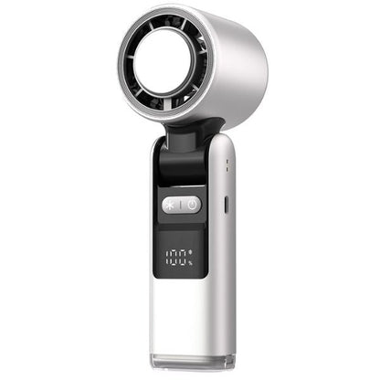 Ventilador Portátil Turbo Bladeless con Sensación de Hielo | Frío Extremo y Soporte 3-en-1