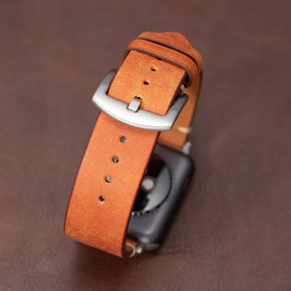 Correa de Cuero Italiano Premium para Apple Watch: Estilo Clásico y Sostenible